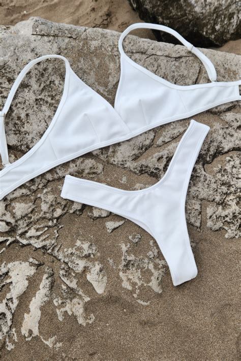 Bikini Tri Ngulito Morley Blanco Lenceria Marlu