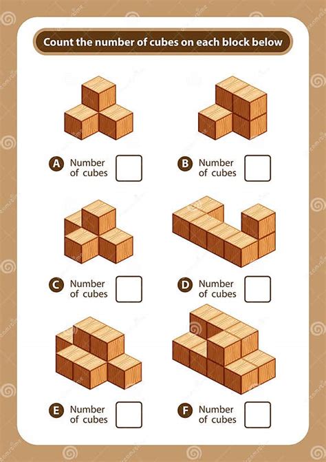 Articles Sheet Count The Number Of Cubes On Each Block Kids Activity