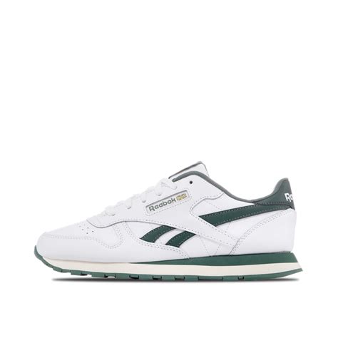 Подростковые кроссовки Reebok Classic Leather 100074995 Белый/Зеленый ...