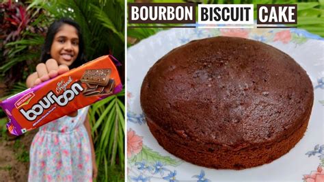 Bourbon Biscuit Cake | Eggless Chocolate Cake Recipe | Bourbon Biscuit ...