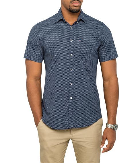 Van Heusen Casual Shirt Navy with Dots | Casual Shirts | Van Heusen ...