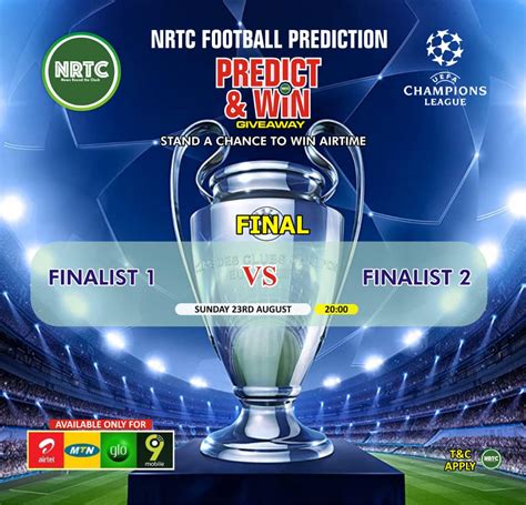 NRTC Football Prediction - UEFA Champions League Final Predict & Win