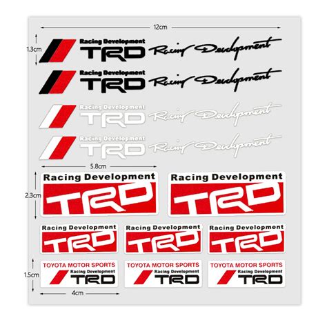 TRD Sports Mind For Toyota Racing Development Car Sticker Lazada PH