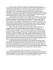 Reconstruction Essay 1 Docx After The Civil War In 1865 The U S Was