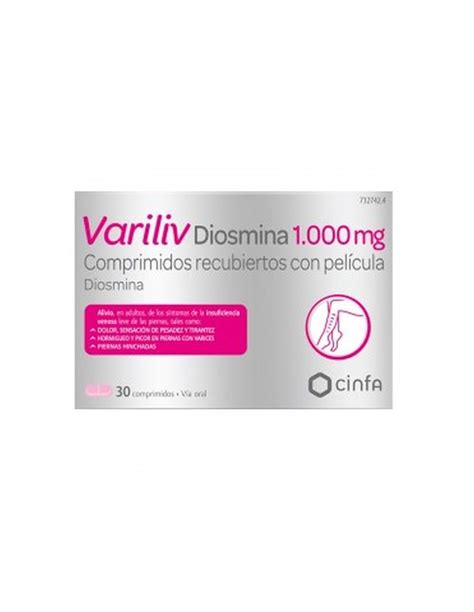 Variliv Diosmina 1000mg 30 Comprimidos