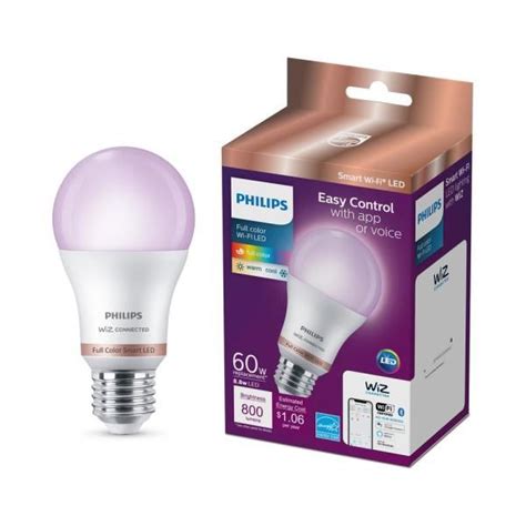 Philips Color And Tunable White A19 LED 60 Watt Equivalent Dimmable