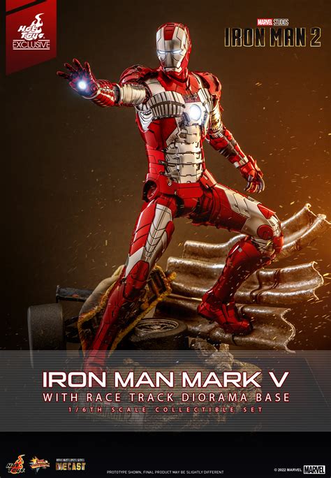 Iron Man 2 Hot Toys Iron Man Mark V And Race Track Diorama Base The