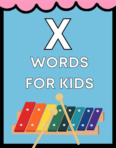 X Words For Kids Free Reading Resources