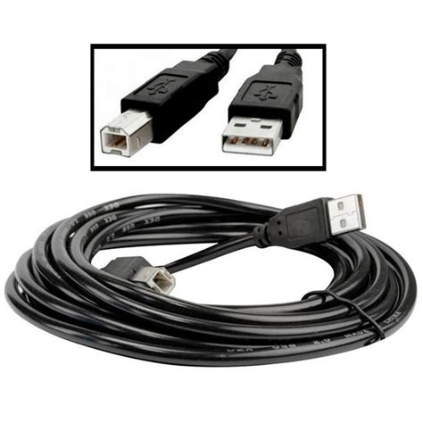 Cabo USB para Impressora AM BM Versão 2 0 High Speed 3 metros Oficina