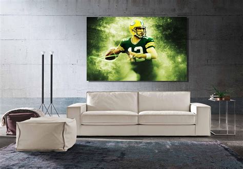 Aaron Rodgers Posteraaron Rodgers Print on Canvasaaron - Etsy