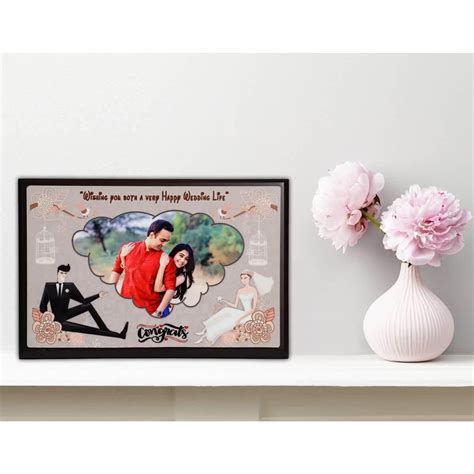 Wedding Gift Personalized Frame - A marriage photo frame