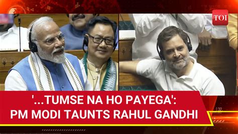 Balak Buddhi Who Winks Pm Modi Roasts Rahul Gandhi In Lok Sabha