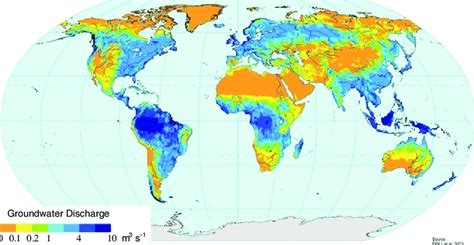 Long Term Average Groundwater Recharge Within The Eurasian Area For The