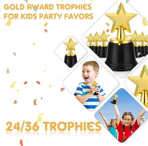 Jerify Mini Star Trophy Awards Bulk 4 7 Pulgadas Gold Trophy Awards