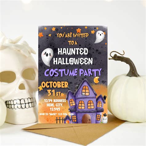 Halloween Costume Party Invite – Mama Life Printables