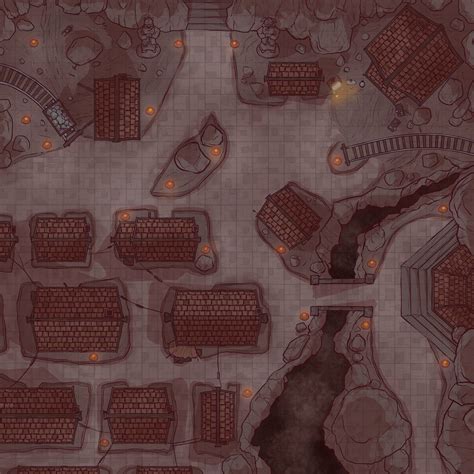 Dwarven Mine Battlemap 30x30 R Dndmaps