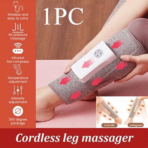 Alltimes Leg Massager Heated Air Compression Foot Massage Calf Circulation Muscles Relax 3