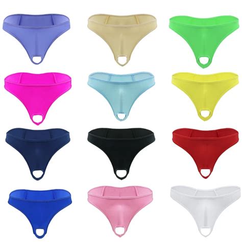SEXY HERREN DESSOUS Penis Loch Unterwäsche Micro Tanga Bikini Slips G