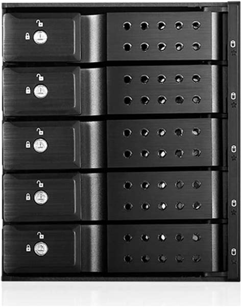 Amazon ISTAR BPN DE350HD BLACK Trayless 3X 5 25 To 5X 3 5 12Gb S HDD Hot Swap Rack