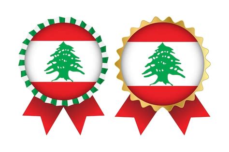 Premium Vector Vector Medal Set Designs Of Lebanon Template