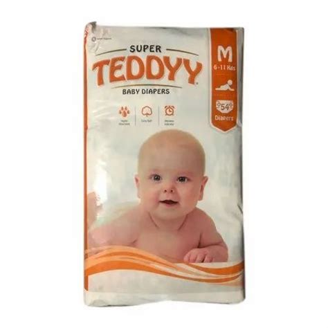 super teddyy baby diapers size medium packaging size  piece