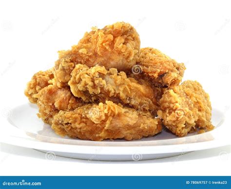 Fried Chicken Wings Stock Image Image Of Background 78069757