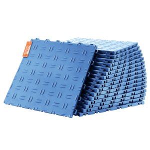 VEVOR Garage Tiles Interlocking, 12 x 12 x 0.53 inch 50 Pack Garage ...