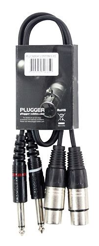 Plugger Câble Bretelle XLR Femelle 3b Jack Mâle Mono 0 60m Easy