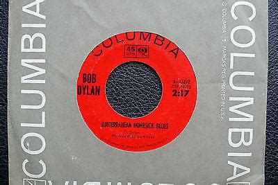 popsike.com - 7" Bob Dylan - Subterranean Homesick Blues - US Columbia ...