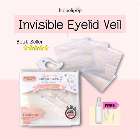 Jual Eyelid Veil Tape Jaring Mesh Skot Mata Invisible Pcs Pasang