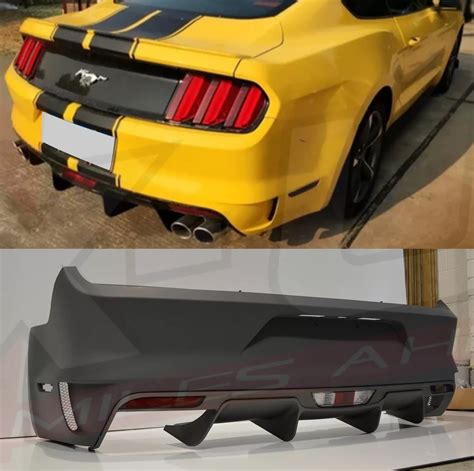 Ford Mustang Rear Bumper Rocket Style To Fit S550 Gt 2015 2017