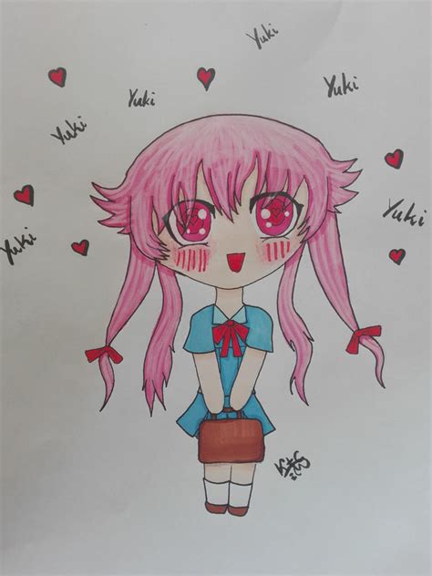 Yuno Gasai | Fan Art by Serafina-MIAU on DeviantArt