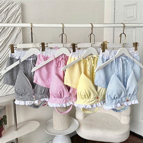 Set Bộ Bikini áo có đệm và quần short đi biển mùa hè cho nữ m Shopee Việt Nam