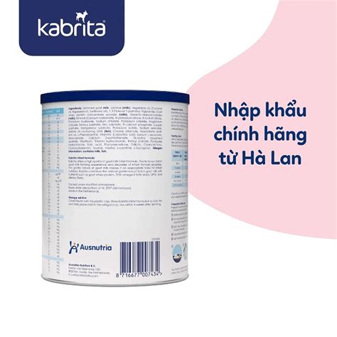 Sữa dê Kabrita số 1 nhập khẩu Hà Lan cho trẻ từ 0 đến 12 tháng tuổi hộp ...