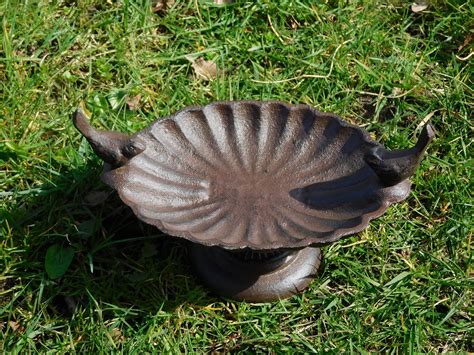 Vogelbadje Met Vogeltjes Gietijzer Handgemaakt Eu