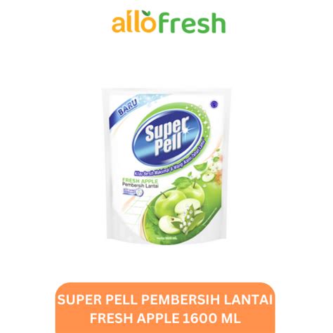 Jual Super Pell Pembersih Lantai Fresh Apple 1600 Ml Shopee Indonesia