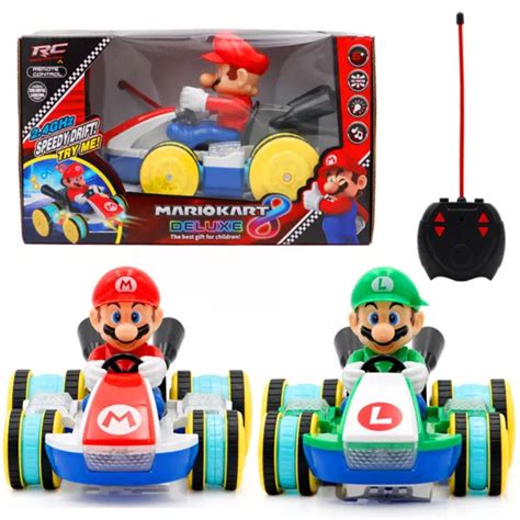 Super Mario Bros Luigi Control Remoto El Ctrico Led Iluminaci N Kart