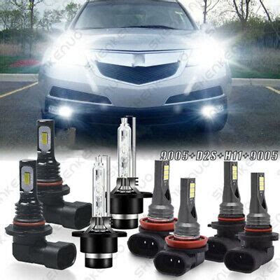 For Acura Mdx Hid Led Headlight Bulbs Hi Lo Fog