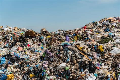 Premium Photo | Plastic waste at the city landfill openair landfill