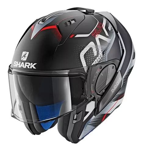 Capacete Shark Evo One 2 Articulado Keenser Preto Fosco