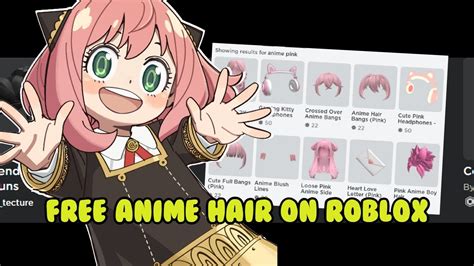 HOW TO GET FREE ANIME HAIR IN ROBLOX FOR FREE FAST AND EASY YouTube