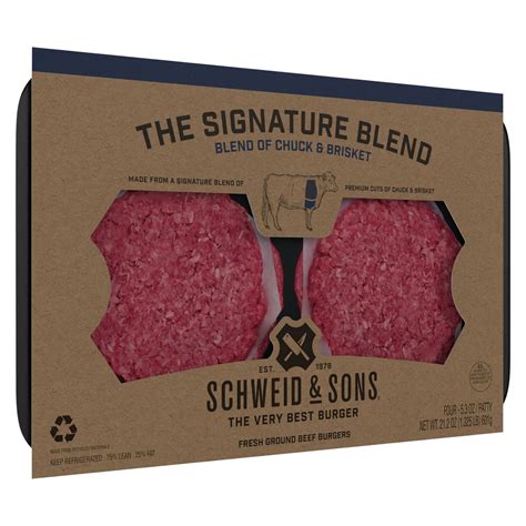 Schweid And Sons Certified Angus Beef Chuck Brisket Patty 212 Oz Shipt