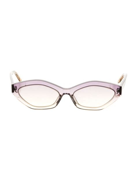 Stella Mccartney Cat Eye Gradient Sunglasses Neutrals Sunglasses