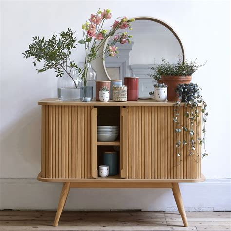 Buffet Bas Portes Coulissantes Wapong La Redoute Interieurs Naturel