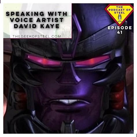 "EXCELLENT" - I spoke with Megatron aka voice actor David Kaye. Link in ...