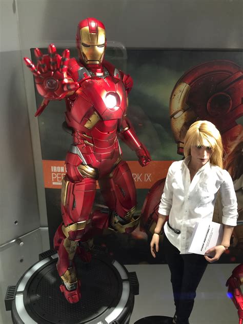 Action Figure Hot Toys Iron Man Th Scale Pepper Potts Mark Ix Collectible Figures