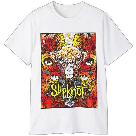 Rare Vintage Slipknot Gold Goat Shirt TokoPyramid