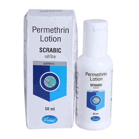 Scrabic Anti Lice Scabies Permetrina Sarna Lotion Cream 50ml