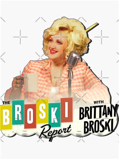 "The Broski Report Podcast Fan Art" Sticker for Sale by Mad Factory ...