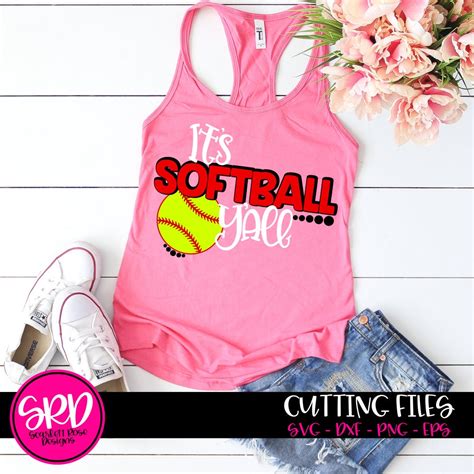 Softball Svg Mom Svg Design Girl Cut File Softball Mama Etsy